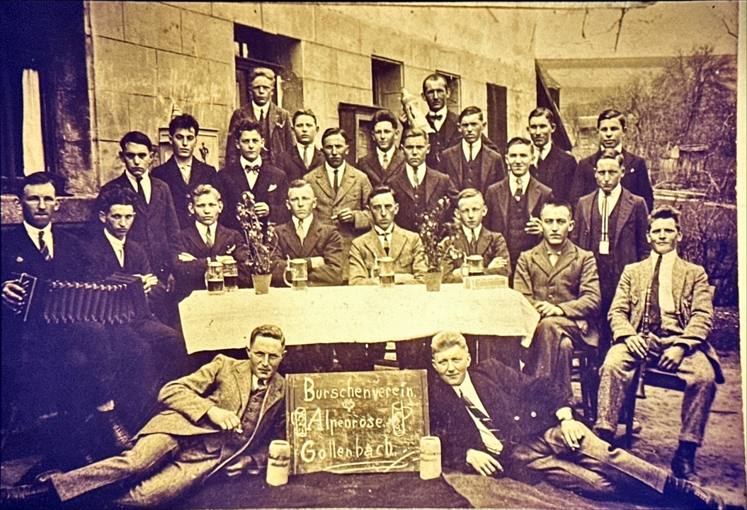 Burschenverein um 1925